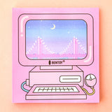 Kawaii Computer Planner Stickers Sticky Notes Self-adhesive Cute Paper Sticky Notes Notepad School Office Stationery Supplies