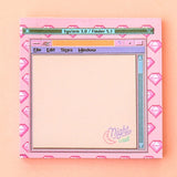 Kawaii Computer Planner Stickers Sticky Notes Self-adhesive Cute Paper Sticky Notes Notepad School Office Stationery Supplies
