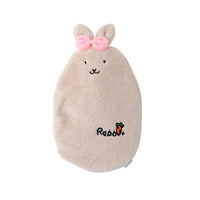 Hot Cute PVC Stress Pain Relief Therapy  Hot Water Bottle Bag with Knitted Soft Cozy Cover Winter Warm Heat Reusable Hand Warmer