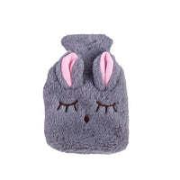 Hot Cute PVC Stress Pain Relief Therapy  Hot Water Bottle Bag with Knitted Soft Cozy Cover Winter Warm Heat Reusable Hand Warmer