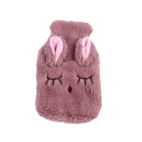 Hot Cute PVC Stress Pain Relief Therapy  Hot Water Bottle Bag with Knitted Soft Cozy Cover Winter Warm Heat Reusable Hand Warmer