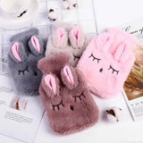 Hot Cute PVC Stress Pain Relief Therapy  Hot Water Bottle Bag with Knitted Soft Cozy Cover Winter Warm Heat Reusable Hand Warmer